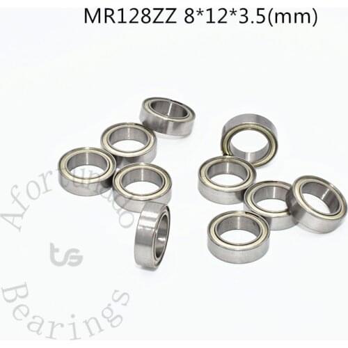 MR128ZZ 8*12*3.5(mm) 10piece bearing metal sealed free shipping ABEC-5 chrome steel miniature bearing hardware Transmission Part