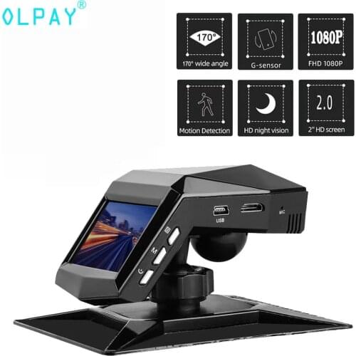 OLPAY NEW Video Recorder 170° DVR Night Vision Driving Recorder HD 1080P Cars 2'' G-Sensor 2020 Auto