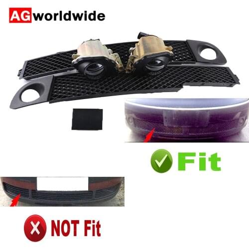 Front Fog Light Lamp Bumper Grille Left Middle Right Trim Cover 3BD853676 3BD853677 3BD853678 3B0941699 3B0941700 For Passat B5