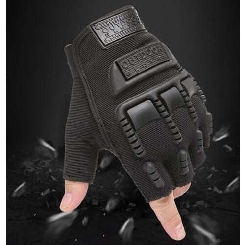 Cycling Gloves Shockproof Wear Resistant Breathable Half Finger MTB Road Mittens Mountain climbing fitness protective equipment