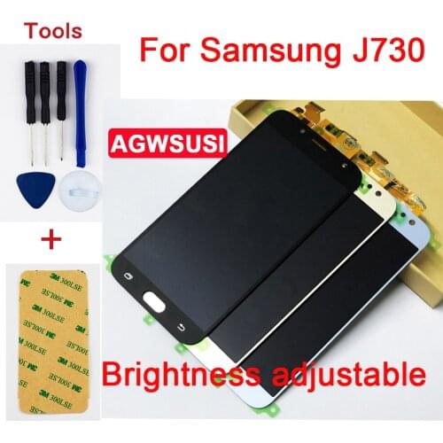 Adjust For Samsung Galaxy J730 J7 Pro 2017 Full Touch Screen Digitizer Sensor Glass + LCD Display Panel Monitor Module Assembly
