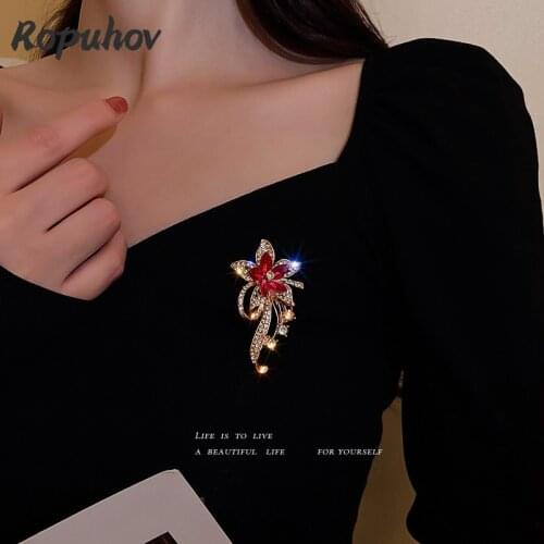 ROPUHOV Gold Brooches For Clothes