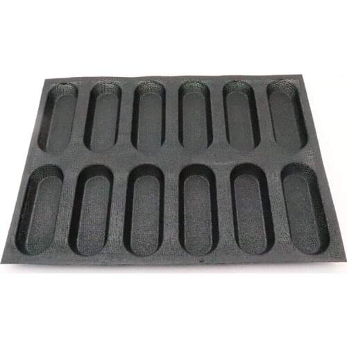 Silicone Baguette Pan-Non-Stick Perforated French Bread Pan Forms,Hot Dog Molds , Baking Liners Mat Bread Mould