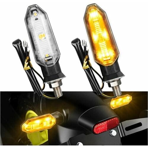 2 Pcs Motorcycle Universal LED Turn Signal Lights Indicator Flashing Light Signal lamp