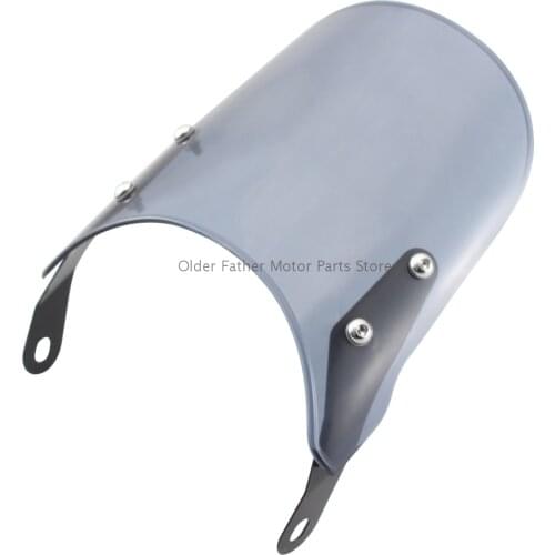 Motorbike Windshield Compact Sport Wind Deflector Smoke Screen For Triumph Bonneville T100 T120 T 100 T 120 Fairing Visor Parts