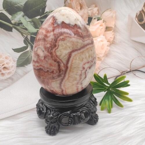 1pcs Red Melting Smelt Quartz eggs polished quartz crystal stone egg