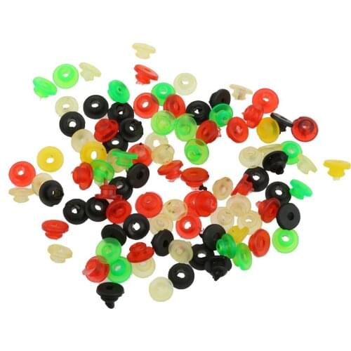 100x Colorful Tattooing Rubber Grommets Nipples for Machine Needles