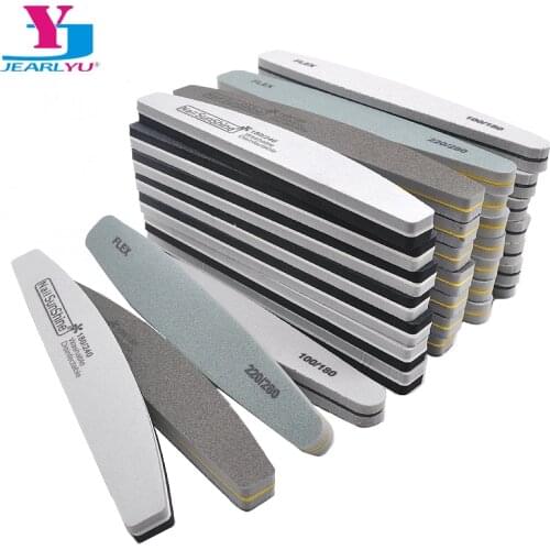 3/5/10 Pcs Nail Sponge File Buffer Block Buffing Sanding Professional Nail Tools Double Sided 100/180/220/240 GritManicure Files