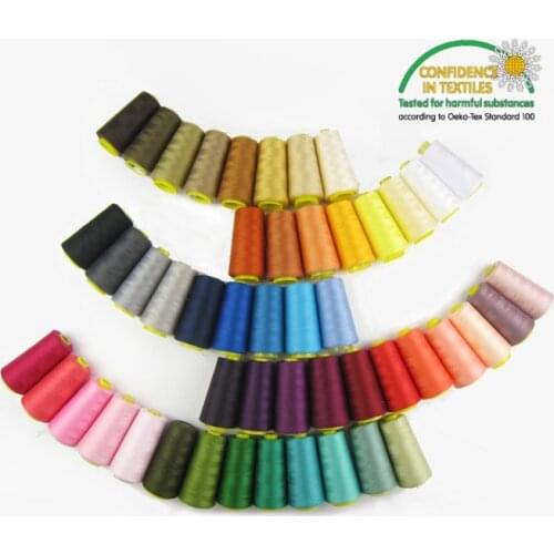 40s/2 Sewing Threads High Strength Curtain/Cushion/Dress thread/Sewing Yarn/Each 3000Yards/1pcs for needlework Red Range