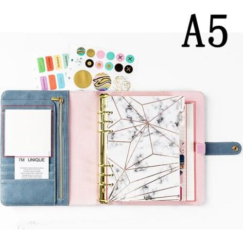 2020 Yiwi Blue Diamond A5 A6 Notebook Diary Schedule Book Planner Diary Loose-leaf Binder Cute School Supplies
