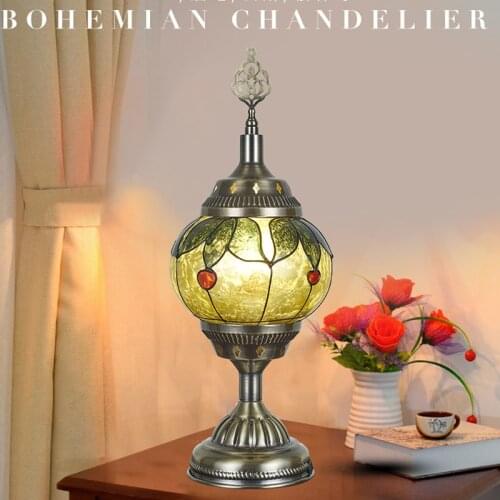 Bohemia Table Lamp Turkish Style Bedroom Study Romantic Style Decoration Table Lamp