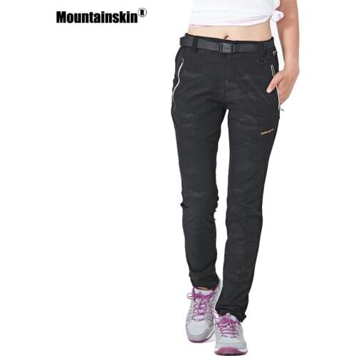Mountainskin Women Mens Summer Sports Camouflage Pants Outdoor Camping Trekking Hiking Fishing Trousers For Hike Tourism VA245