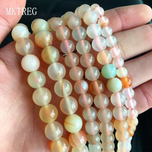 Natural Stone Red-green carnelian Beads Loose Spacer Beads For Jewelry Making 4/6/8/10/12mm DIY Handmade Bracelets 15'Strand