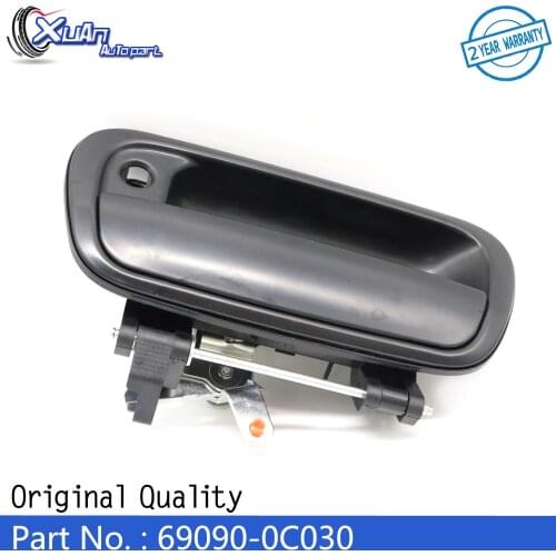 XUAN Black Exterior Rear Tail Gate Tailgate Handle Textured 69090-0C030 For Toyota Tundra Truck Pickup 2000-2006 69090-0C010