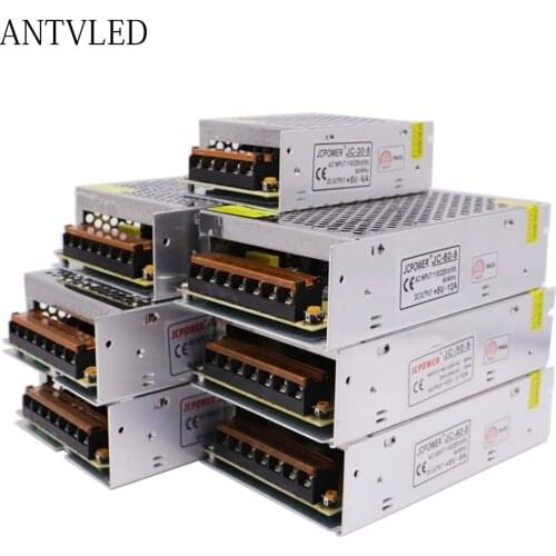 DC5V 2/3/4/5/8/10/12/20/30/40/60A Switch LED Power Supply Transformers Adapter WS2812B SK6812 APA102 LED Strip
