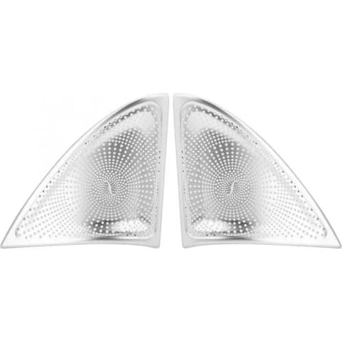 For Mercedes-Benz E-Class W213 2016-2021 Aluminum Alloy Silver Car Door Audio Speaker Tweeter Decorative Cover