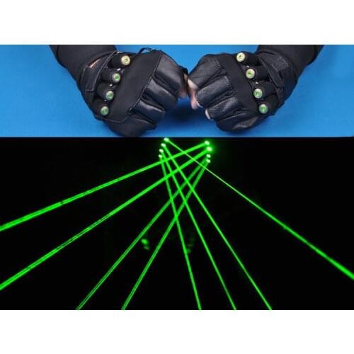 DJ /Stage show /Party /4pcs*Wide beam green laser gloves/Single hand