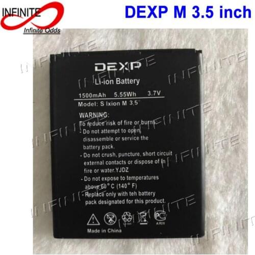 For DEXP S Ixion M 3.5" Battery 1500mAh M 3.5 M3.5 inch Accumulator High Quality