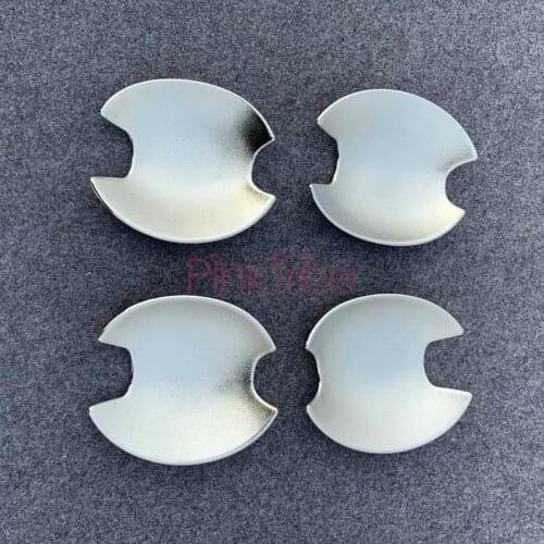 For Mitsubishi Delica 2020 ABS Chrome Door Bowls Cover Trim Moulding Cap Bezel Overlay Protector Accessories