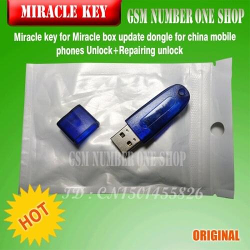 Gsmjustoncct Miracle key for Miracle box update dongle for china mobile phones Unlock+Repairing unlock