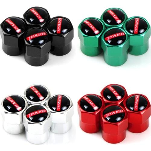 Aluminum Alloy Car Wheel Tire Valve Caps Tyre Rim Stem Covers Airdust Waterproof For Haval Hover H3 H5 H6 H7 H9 H8 H2 M4