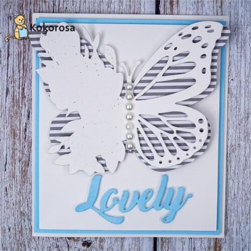 Kokorosa Butterfly Cutting Dies Metal Dies Scrapbooking Album Card Making Embossing Stencil Diecuts New 2021
