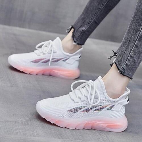 Fashion Women Sneakers Casual Breathable Mesh Running Shoes Non Slip Wear Resistant Fitness Shoes Sports Shoes