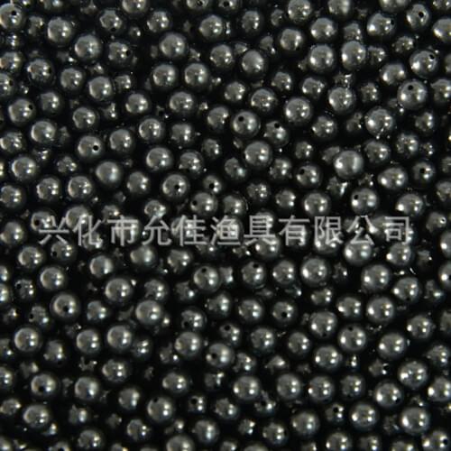 Posidon 1000pcs/Bag Various Size Black Color Round Fishing Float Beads Fishing Beads Fishing Soft Beads
