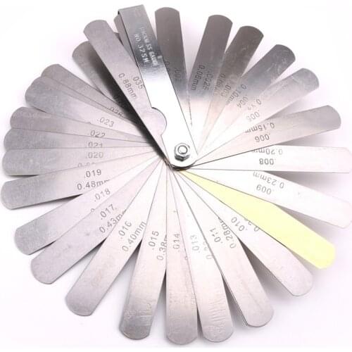 ​Feeler Gauge Set 32 Blade Fret Guitar Neck Relief String Height Luthier Tool Pitch Chord Measuring Ruler Setup Nut Slot Making