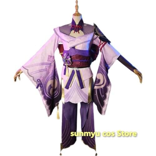 New Game Genshin Impact Shogun Raiden Baal Cosplay Costume Halloween
