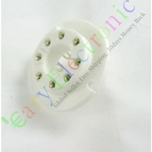 Wholesale and retail 20pc 8pin Ceramic vacuum tube sockets valve base Fr FU50 GU50 LV3 5U8C 5U9C FU15 free shipping