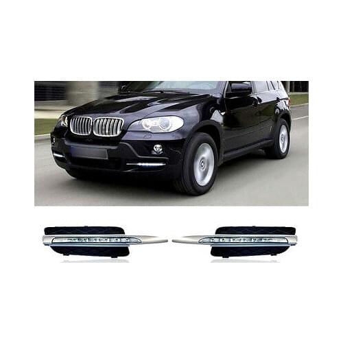 Fog light Daytime Running Light DRL LED Day Light for BMW X5 E70 2007 - 2010