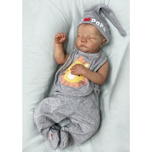 Adolly 18 Inch Realistic Reborn Baby Doll Soft Weighted Collection Silicone Vinyl Newborn Lifelike Girl Toy Panda 18c008c