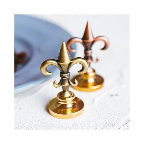 Retro Gemstone Sealing Wax Stamp Handle DIY Hobby Tools Seal Stamp Replace Handle Head Sealing Wax Bead Spoon Stamp Craft Gift