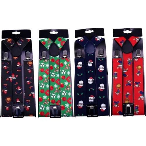 Christmas Women MenS Shirt Suspenders For Trousers Pants Holder Braces Wedding Belt Strap Gallus Bird Kawaii Gift 2020 New 3.5CM