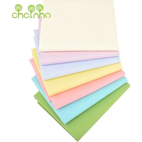 Chainho,Macaron Colors Series,Printed Twill Cotton Fabric,Patchwork Cloth,DIY Sewing Quilting Material For Baby&Childs Bedcloth