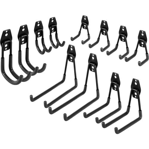 Heavy Duty Metal Hook Garage Organizer Wall Mount Bicycle Hanger Hooks Wall Mount Anti-slip Storage Hook For Ladders Garden Tool