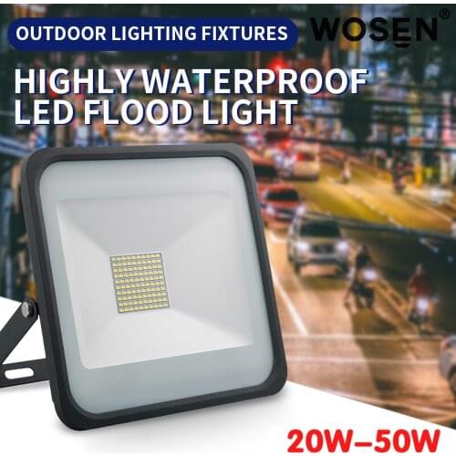 Led Floodlight 20W 30W 50W Outdoor Spotlight Flood Light AC 220V 240V Waterproof IP65 Professional Lighting Lamp