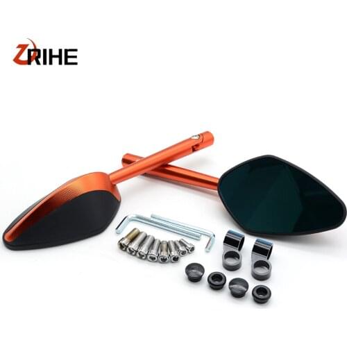 Universal CNC Motorcycle Rearview Mirrors Rear View Side Mirror For Ducati 748 900ss 916 916SPS monster m400 monster m600