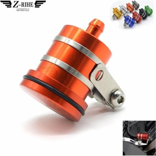 Universal ALLOY Rear Brake Clutch Tank Motorcycle Fluid Reservoir Oil Cup For Kawasaki Z1000 ZX10R ZX12R ZX6R ZX636R ZX6RR ZX9R