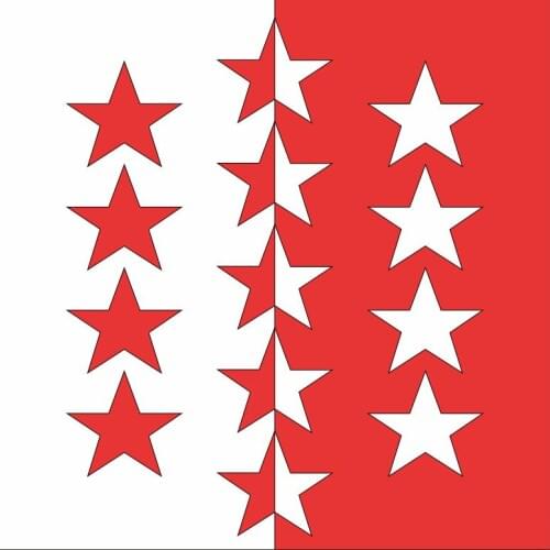KAFNIK,Switzerland Valais Flag 90*90cm/120*120cm (4*4ft) Hang on the wall Custom Flag indoor Decoration ,free shipping