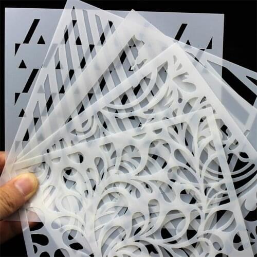 YPP CRAFT 5pcs/set Layering Stencils for DIY Scrapbooking/photo album Decorative Embossing DIY Paper Cards Crafts