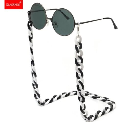1PCs Fashion Leopard Acrylic Reading Glasses Chain Women Sunglasses Hanging Neck Chain Largand Glasses Chain Eyeglasses Strap