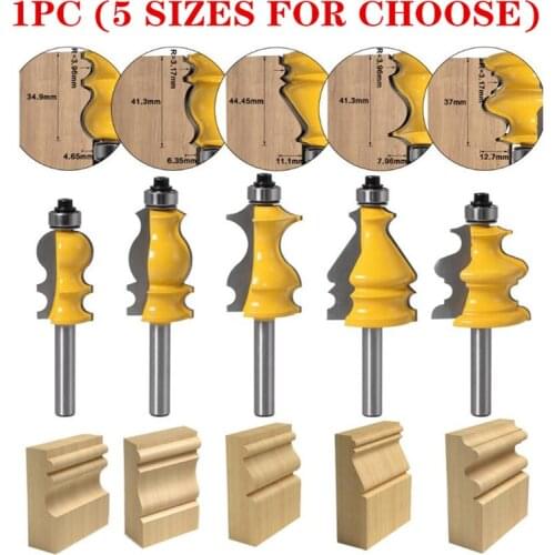 1pc 8mm Shank Casing And Base Molding Wood Router Bit Tungsten Carbide Line knife Cutters For Wood Milling Cutters