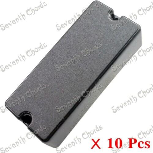 10 Pcs Plastic Sealed Closed Type 4 String Bass Guitar Pickup Covers/Lid/Shell/Top (2 Screw Hole) Length 88.8mm
