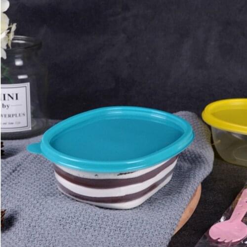 25pcs Net Red Mousee Melaleuca Cake Plastic Box 500ml Large Transparent Salad Box Party Faovrs Ice Cream Dessert Cups With Lids