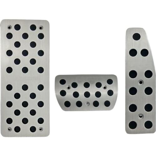 3PCS Car styling Accessories AT Pedal Foot Rest Brake Gas Fuel Pedals Pads For Captiva AT with LOGO