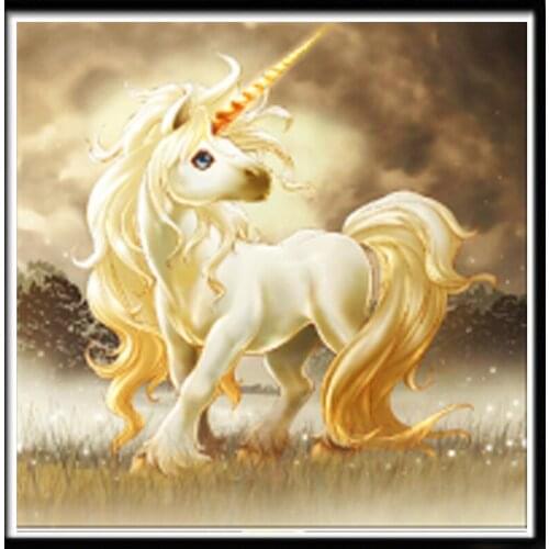 5D Diamond Painting Full Diamond Unicorn Round Diamond Mosaic Pattern Home Decoration DIY Handmade