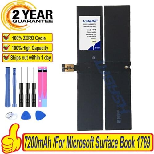 Top Brand 100% New 7200mAh DYNK01 G3HTA036H Battery for Microsoft Surface Laptop 1769 Batteries + free tools