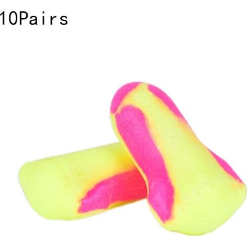 Hot!10 Pairs Disposable Foam Earplugs Snore Sleep Hearing Protections Ear Protector Earplugs Earmuff